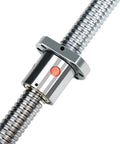 Close-up view of Slick 1400mm SFU1610 Ball Screw Kit with precision threaded rod and bearing mount.