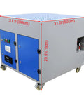 Badass Heavy Duty Metalworking Downdraft Table Featuring Industrial Dust Collector Vacuum System And Workshop Grade Welding Workbench, size 31.5"x29.5".