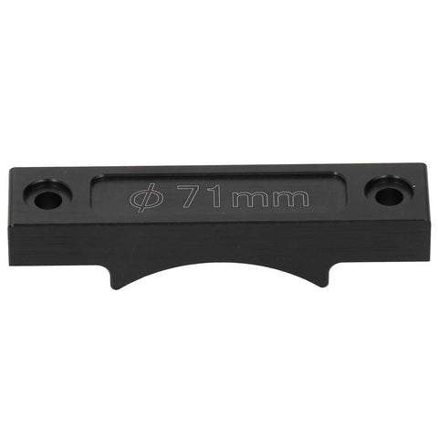 Top Shelf CNC Spindle Motor Mount Bracket For 71mm Collets Rock Solid Cast Aluminum Clamping Plate with 71mm marking.