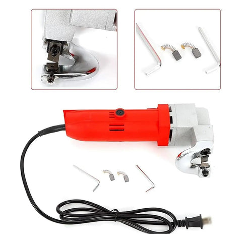 Heavy Duty Electric Tin Snips With 2000 Rpm Speed And 25 Mm Cutting Range for Steel Iron Copper Shearing close-up view.