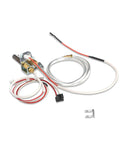 Front view of Whirlpool 300/301 series water heater pilot assembly replacement kit with valve, thermocouple, and wiring