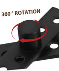 Heavy Duty Hidden Door Pivot Hinge With Rotating Stainless Steel Mechanism For Secret Bookcase And Partition Doors Black Finish Built To Last