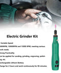 Rugged Mini Electric Grinder With Three Adjustable Speeds For Smooth Sanding Carving And Polishing hands down a detailed view of the tool in use.