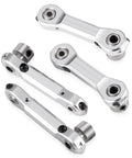 Beefed Up Alloy Sway Bar Links And Balls For LOSI DBXL 2.0 RC Truck Durable Aluminum Components For Smooth Handling Easy Install And Maximum Stability On Rugged Tracks silver alloy sway bar links