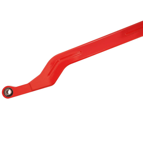 Radius Arm For Polaris RZR XP 1000 And XP 4 1000 Beefed Up High Clearance Rear Boxed Arms Aluminum And 304 Stainless Steel Red Powder Coated Off Road Durable Upgrade red radius arm with bushing end