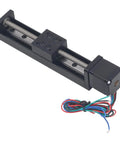 Heavy Duty Linear Slide Guide Rail 100mm Stage Actuator Boasting Aluminum Alloy Chassis And T6x4 Electric Motor for heavy load application.