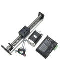 Premium Heavy Duty Cnc Ball Screw Slide Table Motor Kit With Hella Smooth Linear Guide Rail Adjustable Dm556 Driver and Nema Stepper compatibility components layout.
