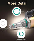 Close-up of fluororubber O-ring on IPR Valve Fuel Injector Pressure Regulator For 7.3L Ford Power Stroke Diesel V8 Direct Fit Turbodiesel