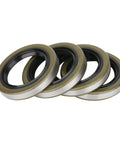 4 Pack Trailer Axle Hub Grease Seals 1.719 In ID X 2.565 In OD With 4 Cotter Pins For 3500 Lb Spindles, packaged together