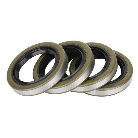 4 Pack Trailer Axle Hub Grease Seals 1.719 In ID X 2.565 In OD With 4 Cotter Pins For 3500 Lb Spindles, packaged together