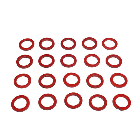 Red Lower Unit Oil Drain Plug Gasket Seal for Yamaha Outboard Gearcase 2 Stroke and 4 Stroke Motors Replacement in 20-pack