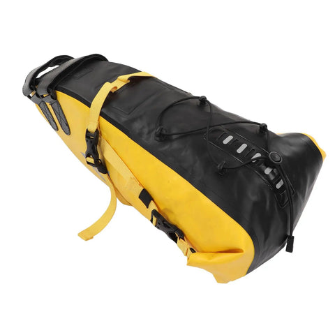 Bikepacking Saddle Bag 13L Waterproof 500D PVC Cargo Pack With Secure Buckle And Rope Attachment For Long Rides