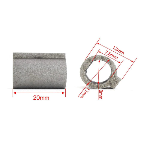 8mm to 11mm shaft adapter for RV30 worm gear reducer, precision sleeve with 20mm length, shown with measurements.