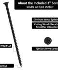 Universal Door Strike Plate Shim Forged From Black Hardened Stainless Steel with included 3 inch T20 Torx screws for installation.