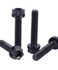 Titanium Torx Head Flange Bolts M4 X 20mm Four Pack For Motorcycles And Bikes Black Finish Grade 5 Titanium Lightweight
