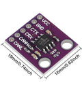 High Speed CAN Bus Interface Module With MCP2551 Transceiver, showing dimensions, ISO 11898 compliant, for 24V systems.