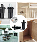Heavy Duty 20 Pack Black Plastic Spring Loaded Repair Pins For Plantation Shutters And Cabinet Doors Rust Proof Damper Replacement Furniture Hardware near cabinet doors.