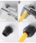 Waterproof Tough As Nails M18x1.5 Cable Gland Nylon Joint with caliper measurement and wire insertion