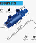 Pro Grade Heavy Duty Pipe Thread Extractor Tool For Half Inch Three Quarter Inch And One Inch Pipes with dimensions and features