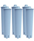 Universal Replacement Water Filter Compatible With Jura Coffee Machines Ena3 Ena4 Ena5 Ena9 Z6 Z7 Z8 Z9 C5 J6 J600, six blue cartridges stacked.