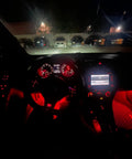 Kickin Red LED Glove Box And Footwell Lights For Volkswagen Vehicles providing bright interior accent in car at night