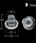 Leveling Feet Kit For Furniture 96 Pieces Soft Clear Rubber Embedded Adjustable Wobble Free Leg Pads 14mm Diameter