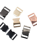 Paracord Buckle Set Six Pack Quick Release 5/8 Inch Buckles For Nylon Straps Belts Backpacks Webbing Pet Collars Sewing Accessories Rose Gold Finish