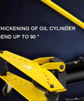 Heavy Duty Manual Hydraulic Pipe Bender With Six Tough Ductile Iron Molds For Rock Solid Tubing Fabrication And No Sweat Professional Construction Work showing thickened oil cylinder and bending feature.
