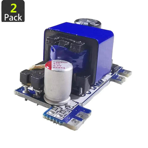 Two Pack AC DC Converter Module Universal 110V 230V to DC 5V 2A Isolated Switching Power Supply Board with blue casing