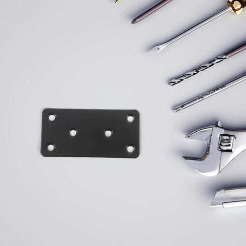 Heavy Duty Stainless Steel Flat Mending Plate with tools for Wood Cabinets Shelving Furniture DIY Friendly Rust Resistant Brushed Finish