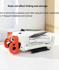 Anti Collision Gimbal Bumper Guard For Lito X1 And Lito 1 Drones showing compact folding with camera protector in orange.