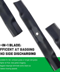 42 Inch Mower Blades For John Deere Riding Lawn Mowers With 7 Point Star Spindle Compatible D130 D110 D105 D125 X300