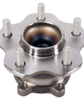 Rear Driver Side And Rear Passenger Side Wheel Bearing And Hub Assembly Set For 2019 Through 2023 Nissan Altima Front Wheel Drive Plug And Play Easy Install Two Piece Kit DIY Friendly, close-up view