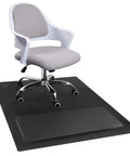 Anti Fatigue Standing Desk Mat For Hardwood Floors With Cushioned Foam Foot Support 48 By 36 Inch Desk Chair Mat with chair view