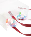 Lightweight Handheld Party Bags With Easy Handle Design 10 Pack Made of Clear PP Material with candies inside