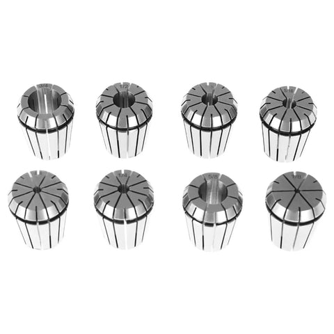 Get Serious About Precision With This Sweet 8 Piece ER32 Spring Collet Set Ranging From One Eighth Inch All The Way Up To Three Quarters For Your CNC Milling Lathes And Engraving Projects That Need Killer Grip And Zero Vibes. Eight precision ER32 spring collets in various sizes from 1/8 to 3/4 inch, crafted for CNC milling.