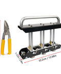 Three-Station Roller Bender For Sheet Metal 0.3-1.0 mm Folding 13-130 mm Bends 90 Degree Angle with metal snips