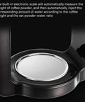 Close-up of Five Cup Coffee Maker With Glass Carafe Bean To Cup Espresso Machine Automatic Intelligent Commercial Brew 33.8 Oz