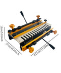Precision Dovetail Router Jig Built Tough Aluminum Template For Smooth Sailing In Drawer And Cabinet Joinery Professional Woodworker Alignment Tool Accommodates Up To Twelve Inches, showing dimensions and clamping features.