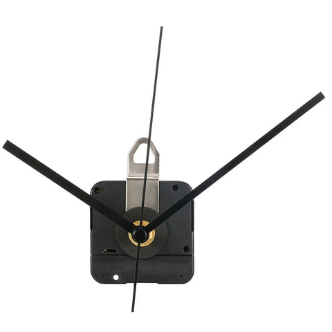 28 Mm Long Shaft Quartz Clock Movement Replacement Kit With Metal Hook For DIY Clock Repair Black Finish Jump Second