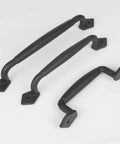 Three 10 Inch Heavy Duty Barn Door Pull Handles Matte Black Solid Metal Sliding Door Hardware For DIY Barn Door Gate