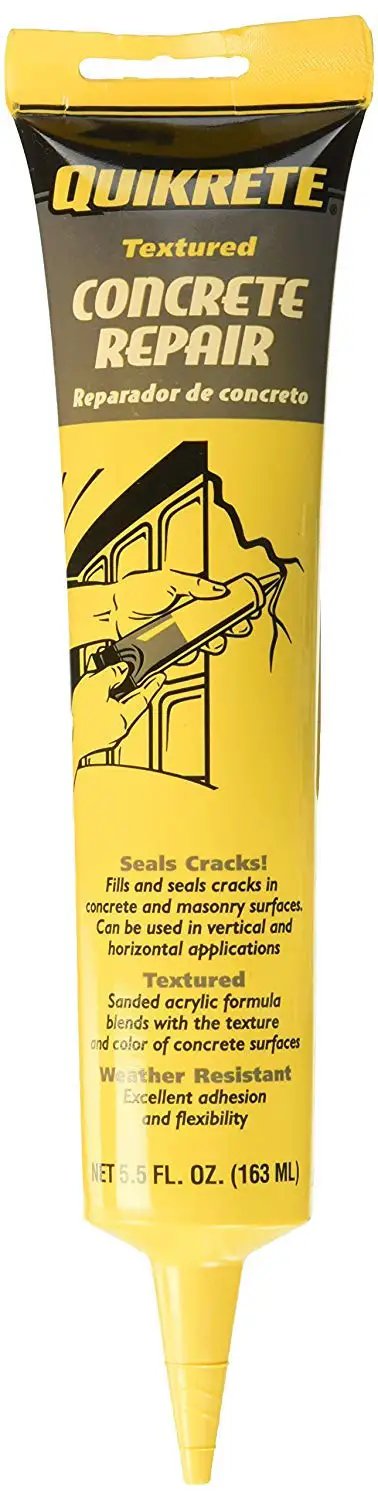 Front view of 5.5 Oz Concrete Repair Sealant Tubes, Weather Resistant Gray, Fills And Seals Cracks, 3 Pack