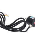 Industrial Full Shaft Encoder Built Tough With Durable Materials Three Phase Precision Encoder with cables attached