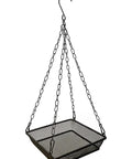 Hanging Bird Feeder Tray With Metal Mesh Platform For Outdoor Bird Feeding In The Backyard, Durable Rust Free Design