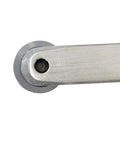 Close-up of the R16 Carbide Woodturning Tool Battle Ready Stainless Steel Lathe Finisher's carbide insert and mount.