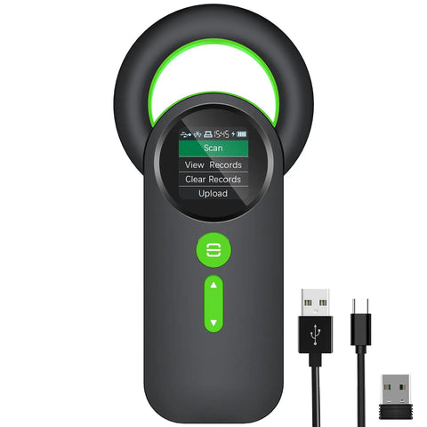 Pet Microchip Scanner With 1.44 Inch TFT Screen, 3 In 1 Connections, 2.4GHz Wireless Bluetooth USB Reader with cable