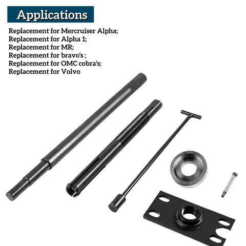 Pro Grade Gimbal Bearing Installer Kit With Puller Remover And Engine Alignment Tools For Mercruiser MR Bravo OMC Cobra And Volvo Stern Drives Replacement Set