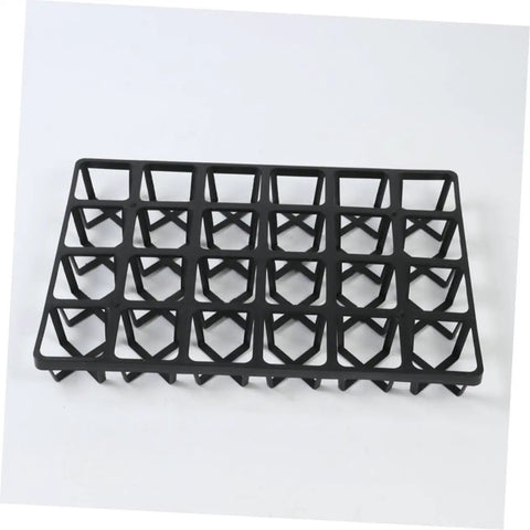 5 Piece Nursery Pot Brackets For Germination And Transplant Breathable Plant Tray Racks For Greenhouse Gardening Space Saving Root Safe Supports Easy To Use Plant Stand For Pots Durable Plastic Design