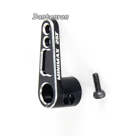 2 Pack 25T Servo Horn Aluminum Steering Arm Replacement For Futaba Savox Power HD Servos with screw, black CNC machined