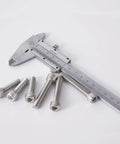 Hex Socket Head Cap Screws Set M8 X 20mm 25mm 30mm 35mm 40mm Stainless Steel 304 with caliper for measurement